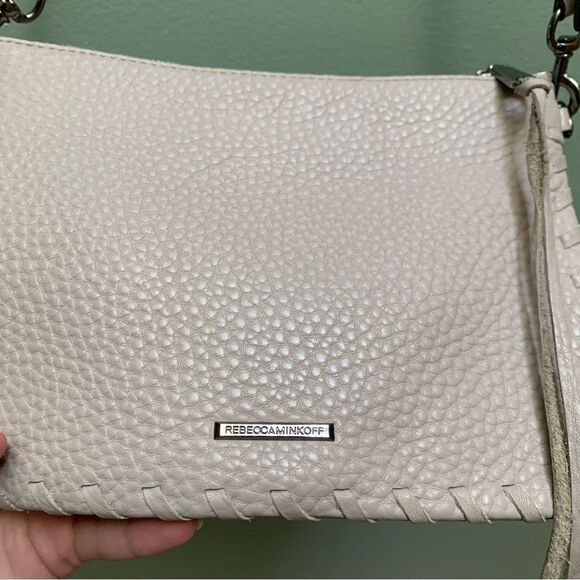 Rebecca Minkoff Gray Leather Crossbody Purse - Picture 6 of 6